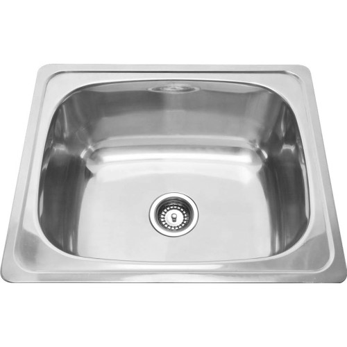 BadundKüche BK28 45L Laundry SInk Round Corner with Two Tap Hole