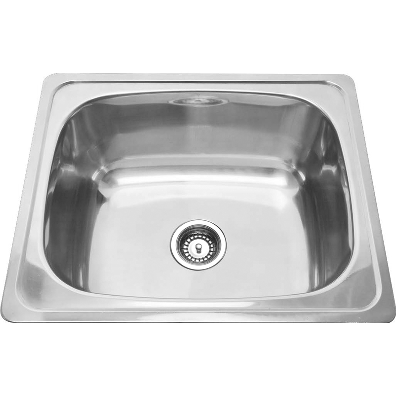 BadundKüche BK28 45L Laundry SInk Round Corner with Two Tap Hole