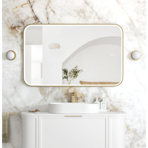 Otti LED Newport 1200(W)x750(H) Frame Mirror- Install Horizontal or Vertical - White framed/ Black framed/ Gold framed