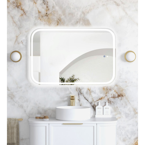 Otti LED Newport 900(H)x600(W) Frameless Mirror - Install Horizontal or Vertical - Frameless