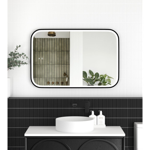 Otti LED Newport 900(H)x600(W) Metal Frame Mirror- Install Horizontal or Vertical - White framed/ Black framed/ Gold framed