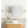 Otti LED Newport 900(H)x600(W) Metal Frame Mirror- Install Horizontal or Vertical - White framed/ Black framed/ Gold framed