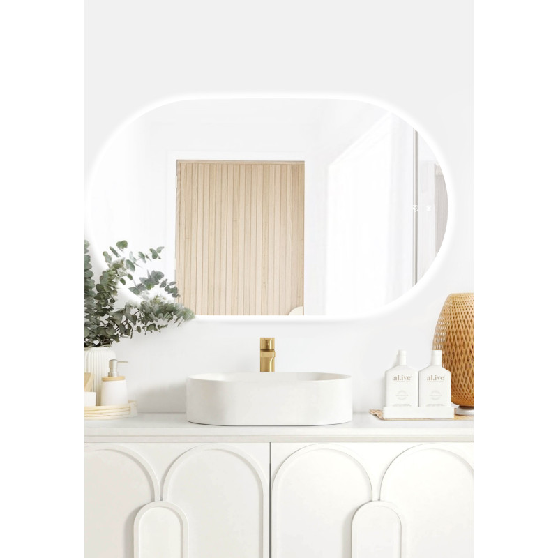Otti LED Noosa 1200(W)x750(H) Frameless Mirror - Install Horizontal or Vertical - Frameless Otti LED Noosa 1200(W)x750(H) Frameless Mirror - Install Horizontal or Vertical - Frameless