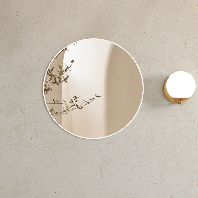 Otti London 700mm Metal Framed Mirror - White framed/ Black framed/ Gold framed