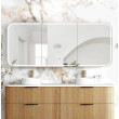 Otti LED Newport 1800(W)x750(H) Shaving Cabinet - Premium Edition - Matte White/ Black Oak/ Woodland Oak/ Sable Walnut