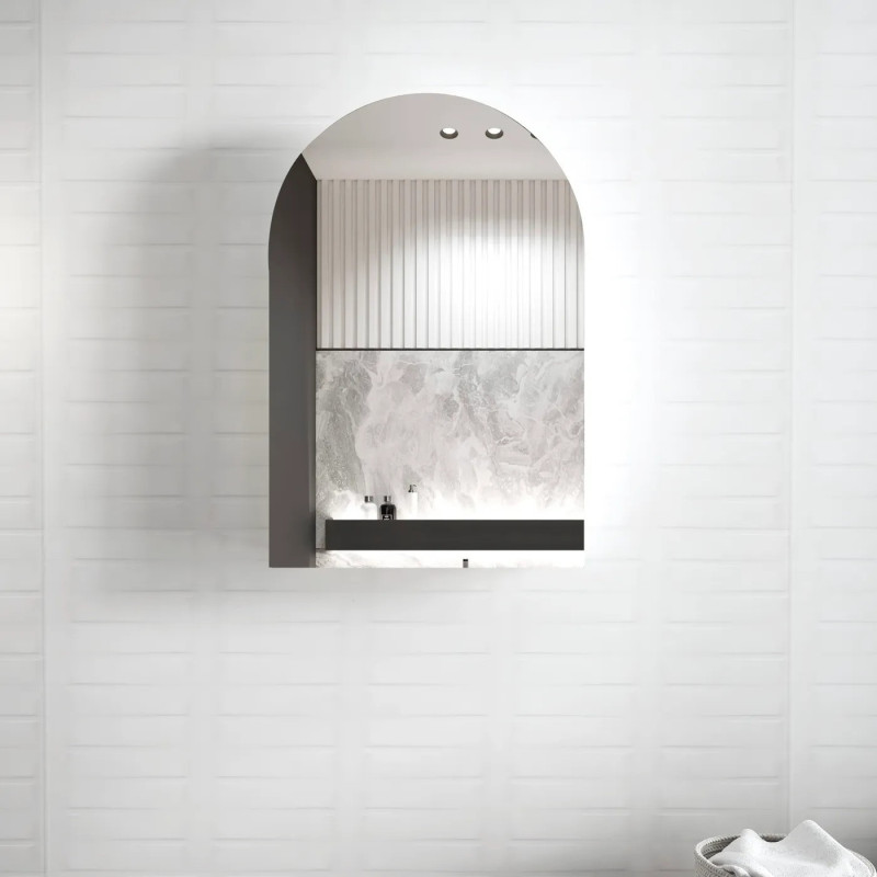 Otti Archie 900mm Shaving Cabinet - Natural Oak/ Black Oak Otti Archie 900mm Shaving Cabinet - Natural Oak/ Black Oak