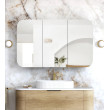 Otti Newport 1200x750mm Shaving Cabinet - Matte White/ Natural Oak/ Black Oak/ Woodland Oak/ Sable Walnut