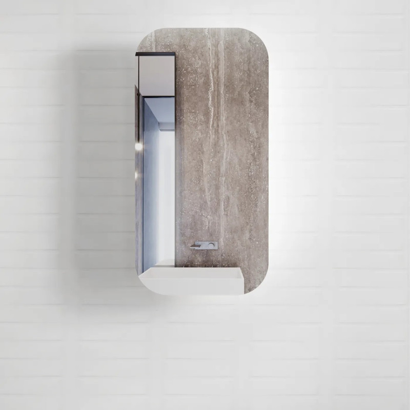 Otti Newport 900x450mm Shaving Cabinet - Matte White Otti Newport 900x450mm Shaving Cabinet - Matte White