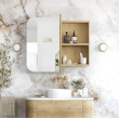 Otti Newport 900x750mm Shaving Cabinet - Matte White/ Natural Oak/ Black Oak/ Woodland Oak/ Sable Walnut