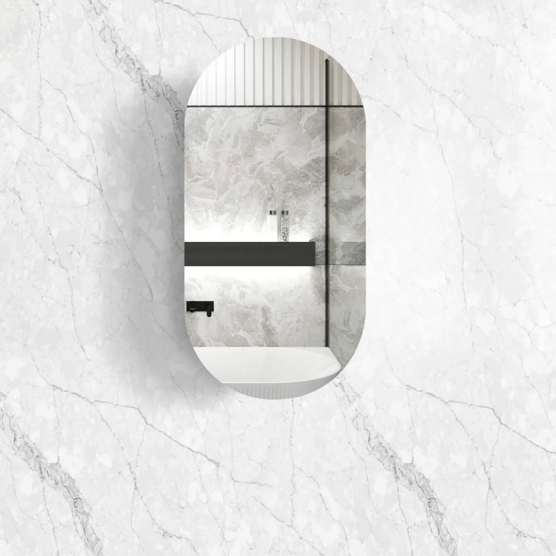 Otti Noosa 900x450mm Shaving Cabinet - Matte White Otti Noosa 900x450mm Shaving Cabinet - Matte White