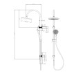 Ikon Linie Multi-Function Shower Set - Round