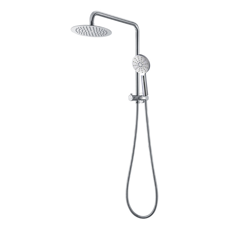 BadundKüche Multifunction Hand Shower With 200mm Overhead Rain Shower Half Rail - Round