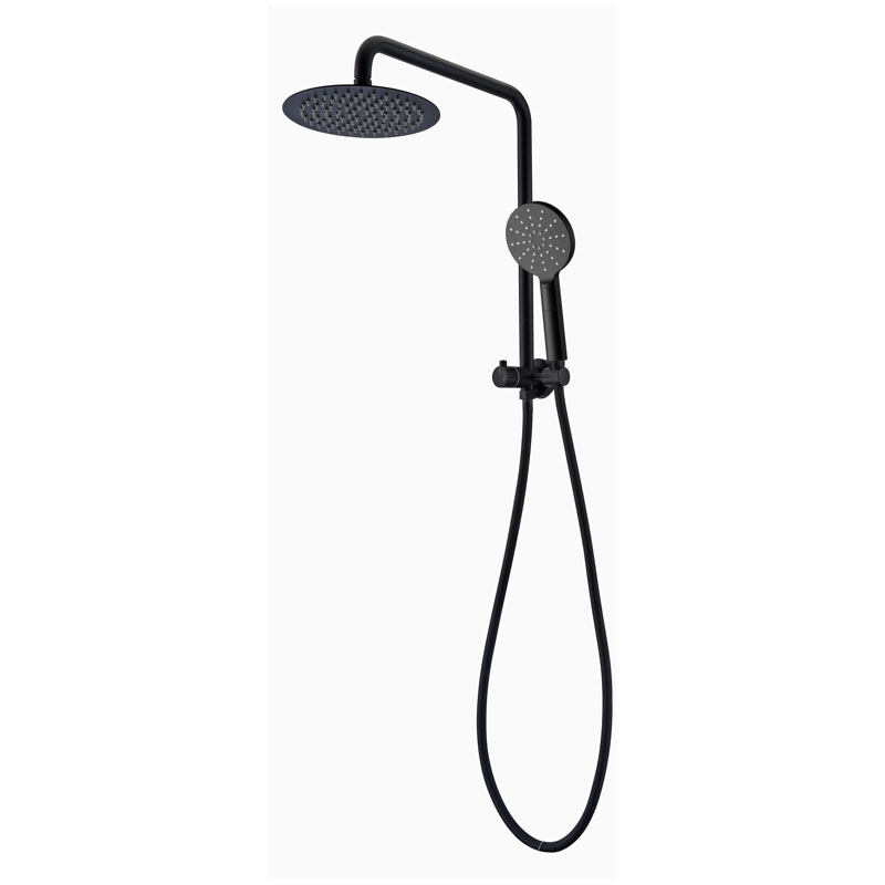 BadundKüche Multifunction Hand Shower With 200mm Overhead Rain Shower Half Rail - Round