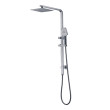 BadundKüche Sliding Multifunction Hand Shower With 250mm Overhead Rain Shower - Square