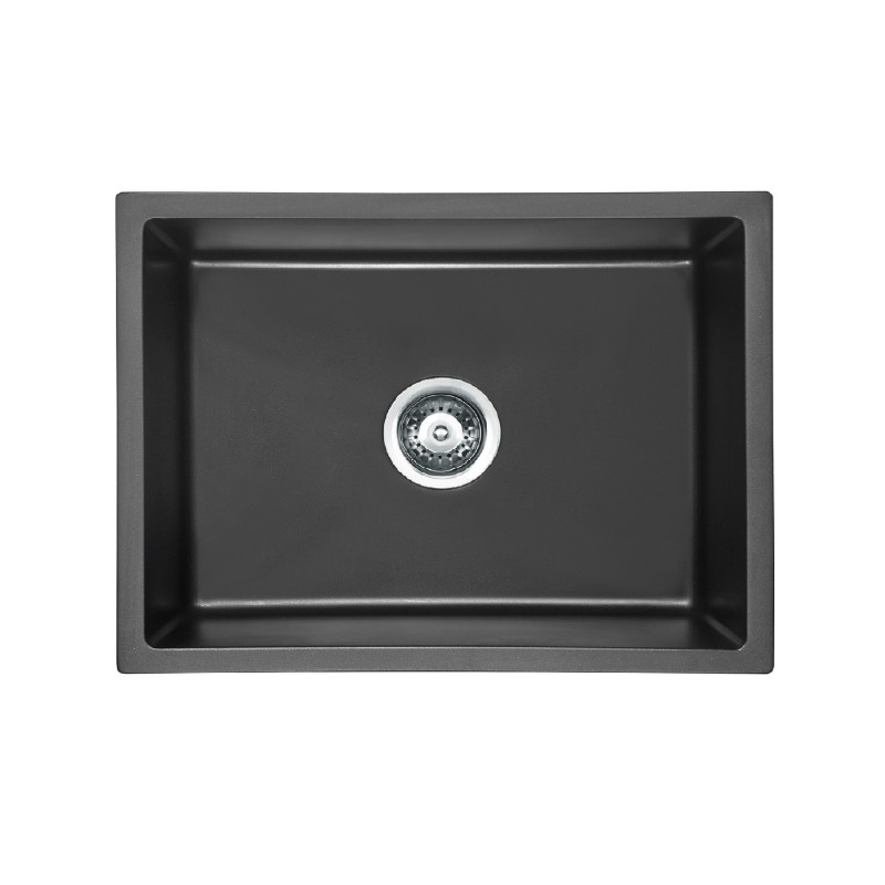 BadundKüche 590 x 450 x 230mm Granite Under/Overmount Granite Sink