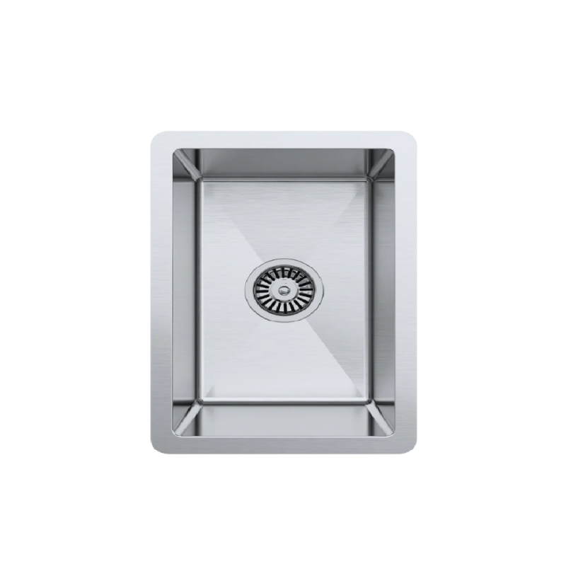 BadundKüche 380 x 440 x 230mm Kitchen SINK with Round Corner