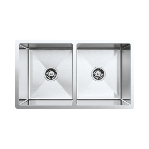 BadundKüche 760 x 440 x 230mm  Double Bowl Kitchen Sink with Round Corner