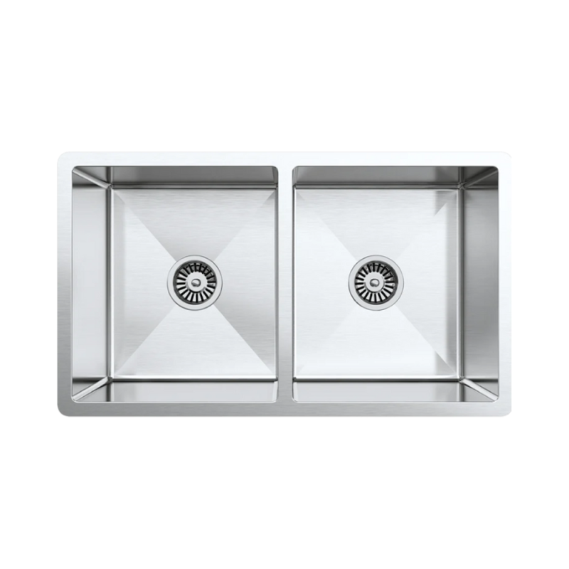 BadundKüche 760 x 440 x 230mm  Double Bowl Kitchen Sink with Round Corner
