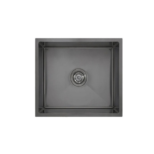 Inspire 520x440x220 Gun Metal Single Bowl Kitchen Sink