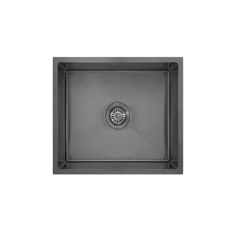 Inspire 520x440x220 Gun Metal Single Bowl Kitchen Sink