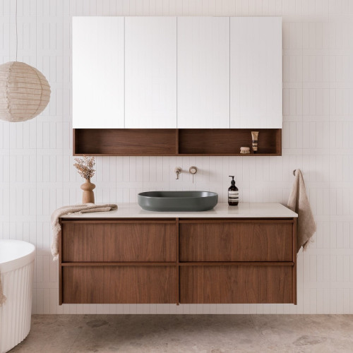 ADP Eli Wall-Hung Vanity with Solid Surface top 600mm-1800mm
