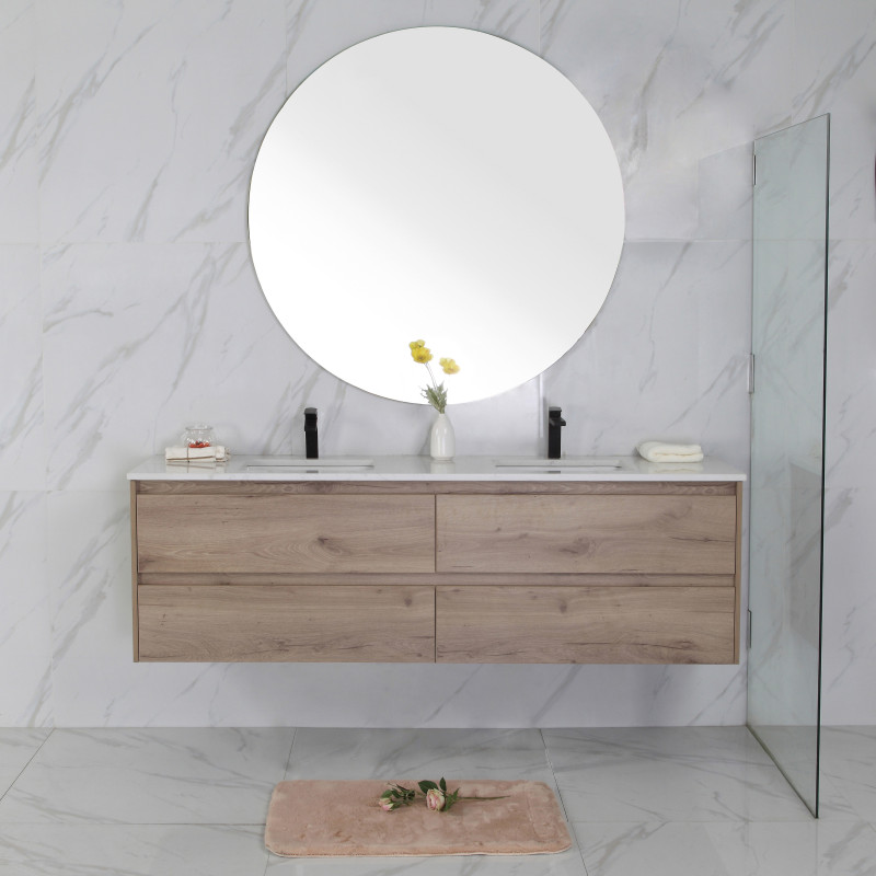 Aulic Max Wall Hung Vanity with Stone Top 600mm-1800mm