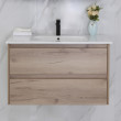 Aulic Max Wall Hung Vanity with Stone Top 600mm-1800mm