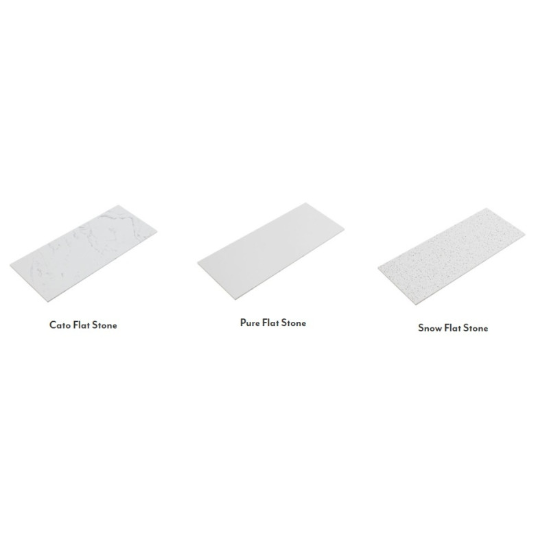 Aulic Curva Wall Hung Vanity with Stone Top 750mm-1800mm