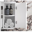 Otti Hampshire Satin White Wall Hung Curve Vanity with Stone Top or Marble Top 600mm-1800mm