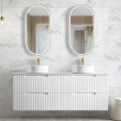 Otti Noosa Matte White Wall Hung Vanity with Stone Top or Marble Top 600mm-1500mm