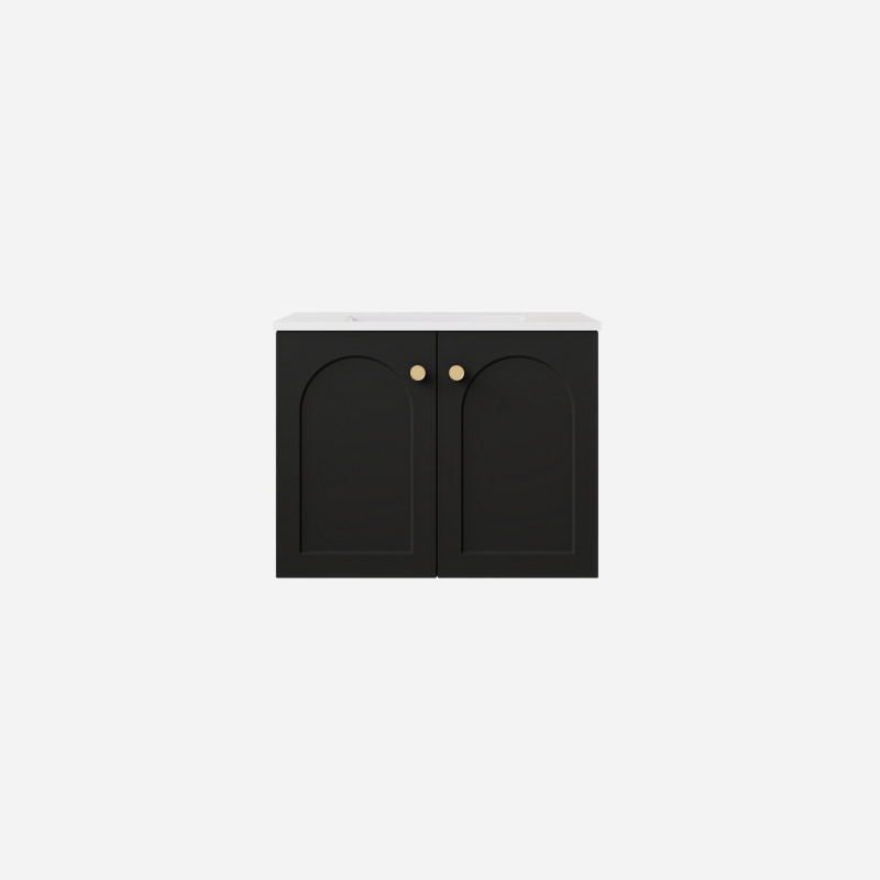 Lukka Chester Federation Wall Hung PVC Vanity with Ceramic top 600mm-1500mm
