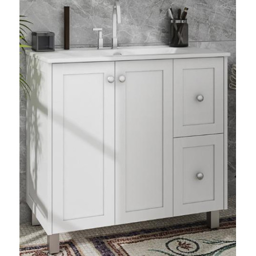 Sunny Shaker Style Vanity with ceramic top 600mm-1500mm