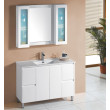 Sunny White Floor-standing PVC vanity with ceramic top 600mm-1500mm