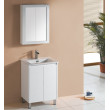 Sunny White Floor-standing PVC vanity with ceramic top 600mm-1500mm