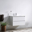Sunny White Wall-Hung Vanity With Drawer Only with ceramic top 600mm-1200mm