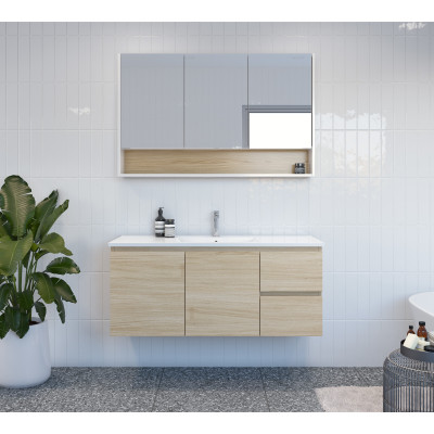 Timberline Nevada Wall-Hung Vanity with Ceramic top 600mm-1500mm