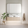 Timberline Santos Wall-Hung Vanity with SilkSurface top and White Gloss Above Counter Basin 750mm-1800mm