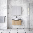 Timberline Santos Wall-Hung Vanity with SilkSurface top and White Gloss Above Counter Basin 750mm-1800mm
