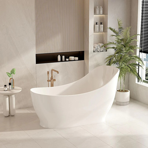 Mercio Clara Freestanding Bathtub - Gloss White
