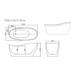 Mercio Clara Freestanding Bathtub - Gloss White
