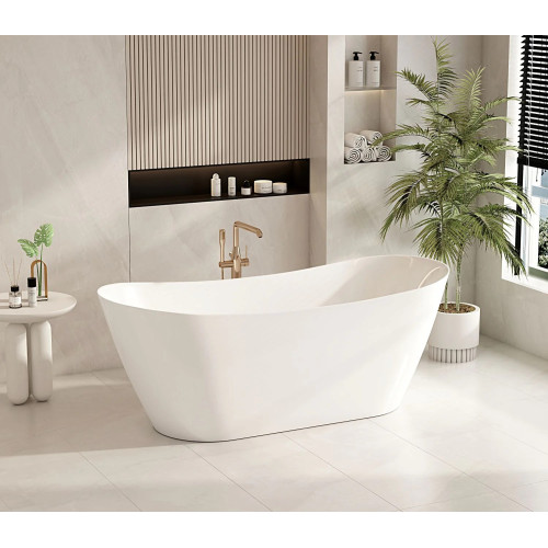 Mercio Disney Ultra-Thin Freestanding Bathtub - Gloss White