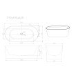 Mercio ISEO Freestanding Bathtub - Gloss White