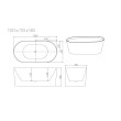 Mercio ISEO Freestanding Bathtub - Gloss White