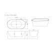Mercio ISEO Freestanding Bathtub - Gloss White