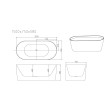 Mercio ISEO Freestanding Bathtub - Gloss White