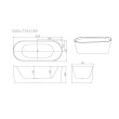 Mercio ISEO Freestanding Bathtub - Gloss White