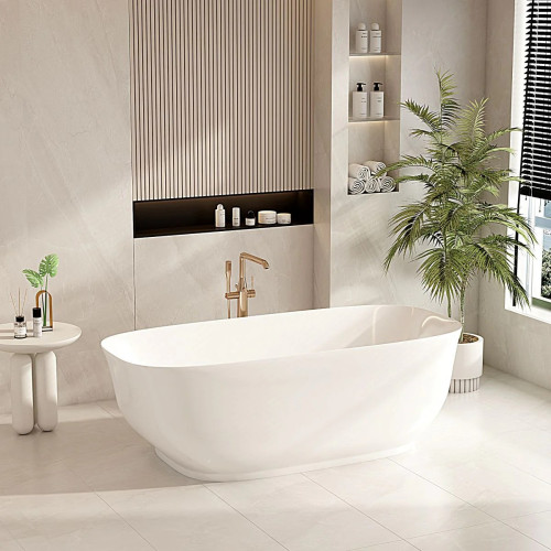 Mercio Libra Freestanding Bathtub - Gloss White