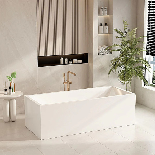 Mercio Orta Multi-Fit Freestanding Bathtub - Gloss White