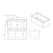 Mercio Orta Multi-Fit Freestanding Bathtub - Gloss White