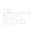 Mercio Pilato Freestanding Bathtub - Gloss White